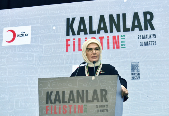 Emine Erdoğan Kalanlar Filistin Sergisi Açılışında
